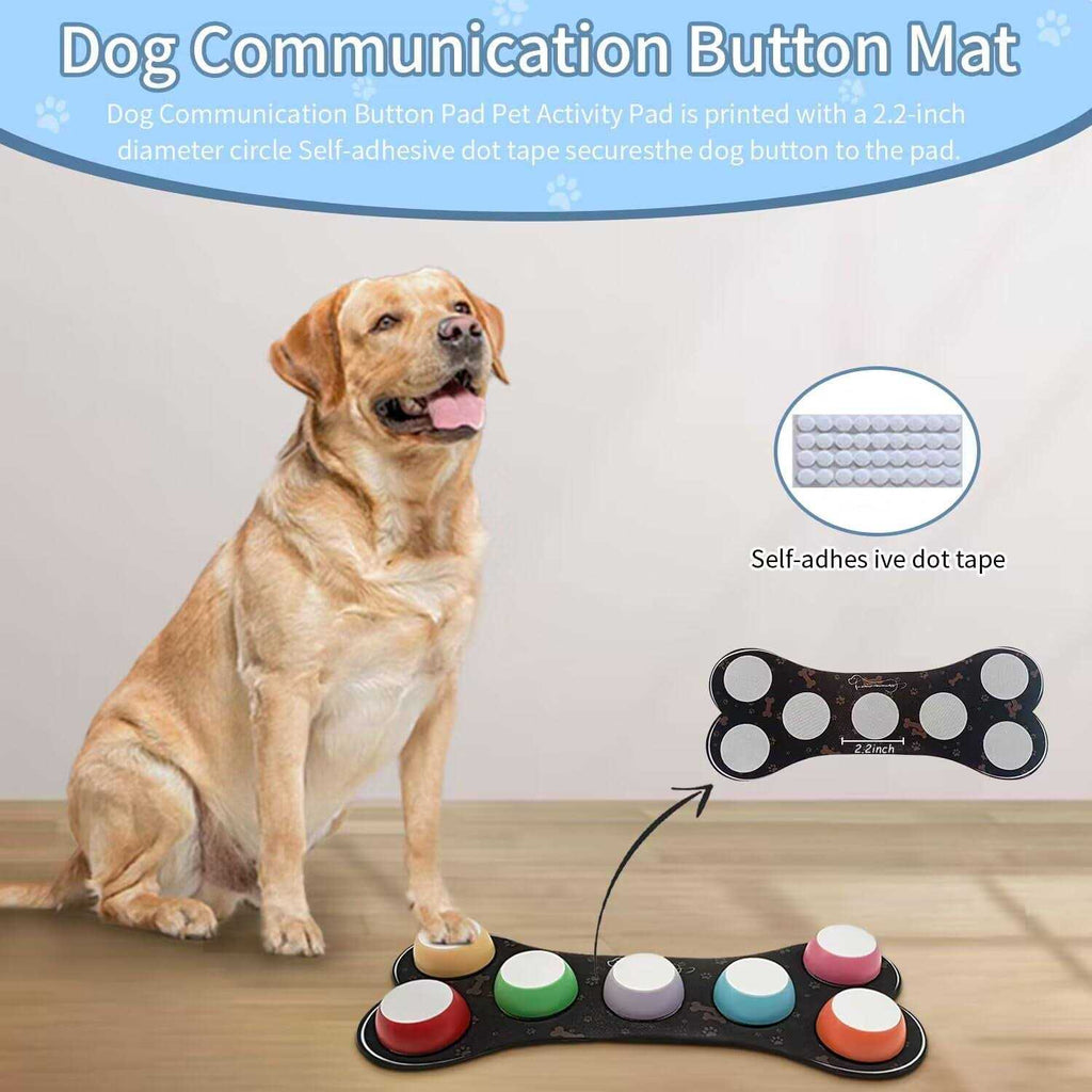 7 Dog Talking Button Set Recordable Training Buzzers Y41075