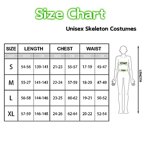 Black Skeleton Onesie Bodysuit with Gloves M3806