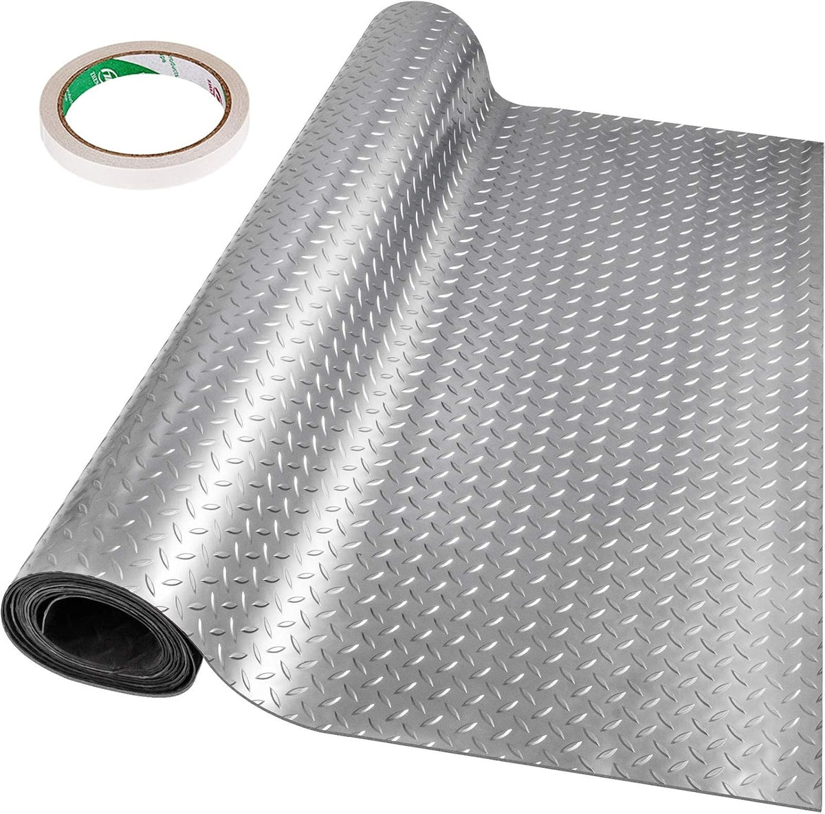 25.5 x 3.6 Ft 2.5mm PVC Garage Floor Mat E334