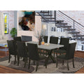 9-Piece Solid Wood Dining Table Set W78094