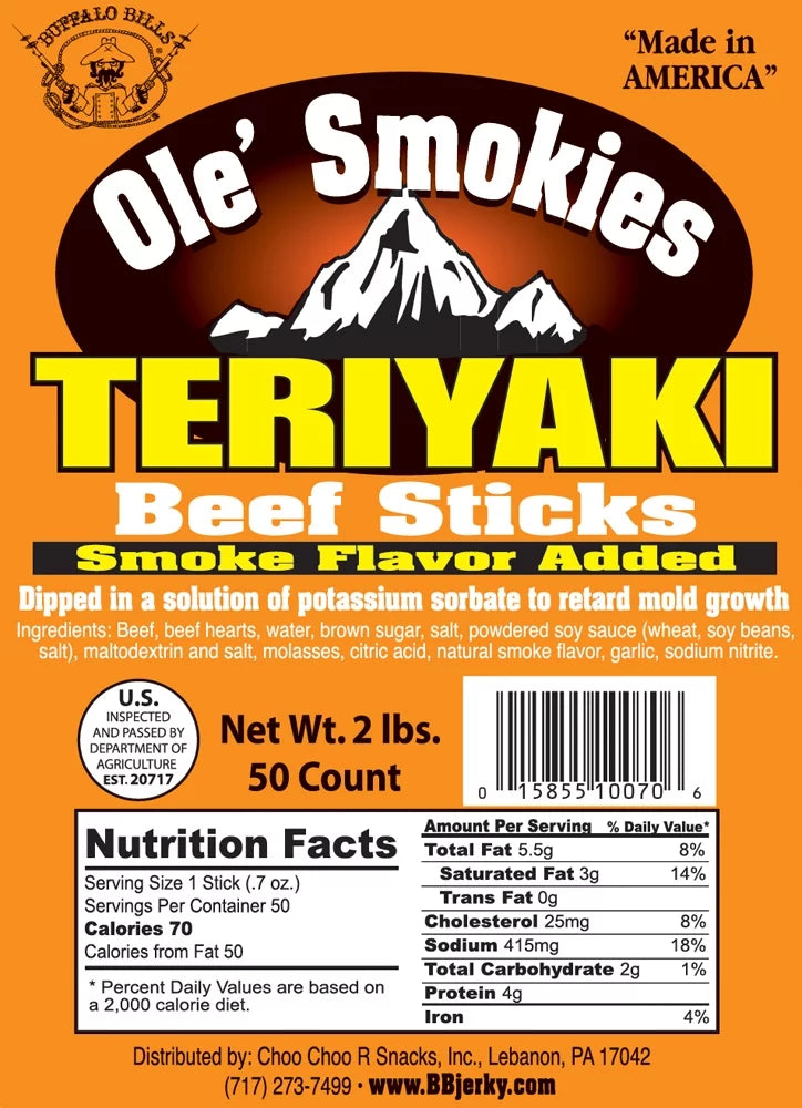 Teriyaki Beef Sticks X81104