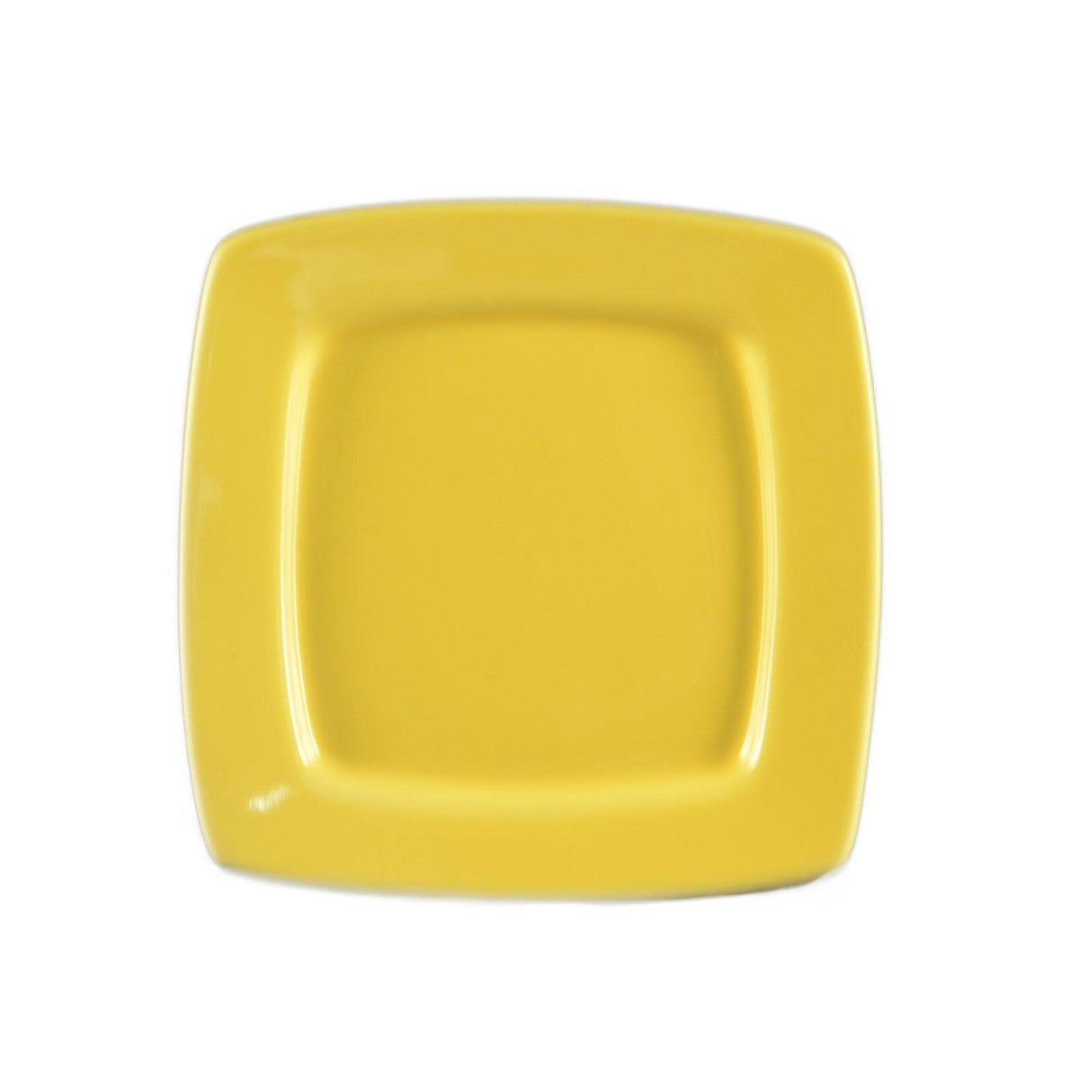 Yellow Stoneware Square Plate, Box of 36 S99567