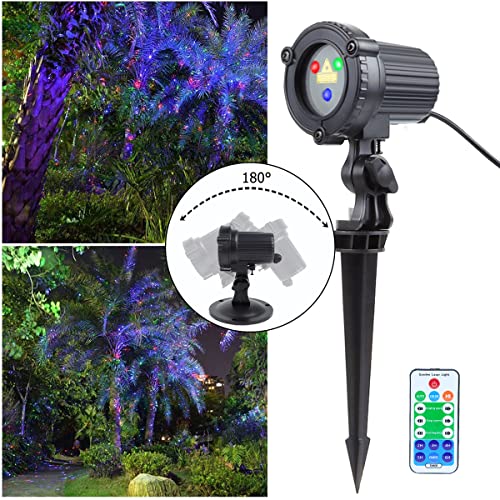 Outdoor Garden Laser Lights Projector, 3 Color Red Green Blue Z545