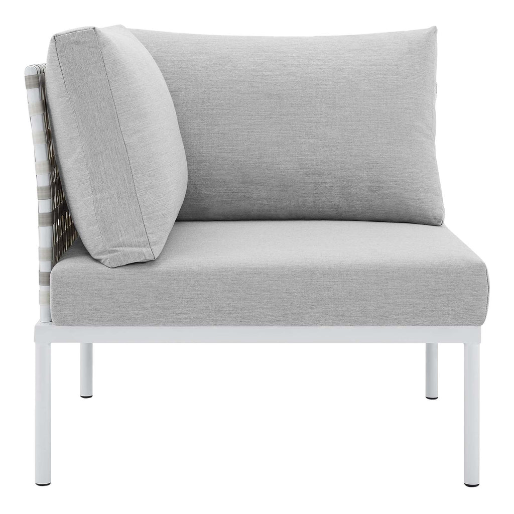 10-Piece Aluminum Outdoor Sectional Sofa Set in Taupe Gray K7680