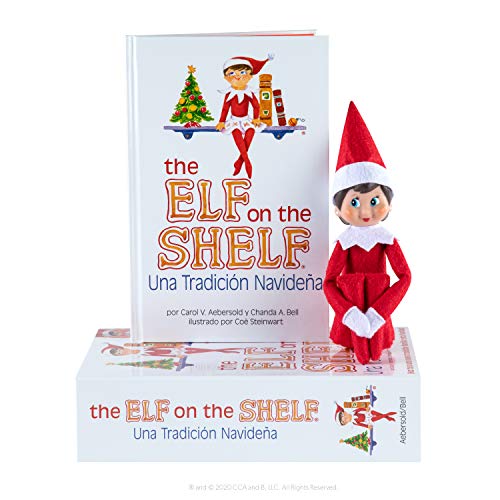 Spanish Language Book & Blue-Eyed Girl Scout Elf D45679