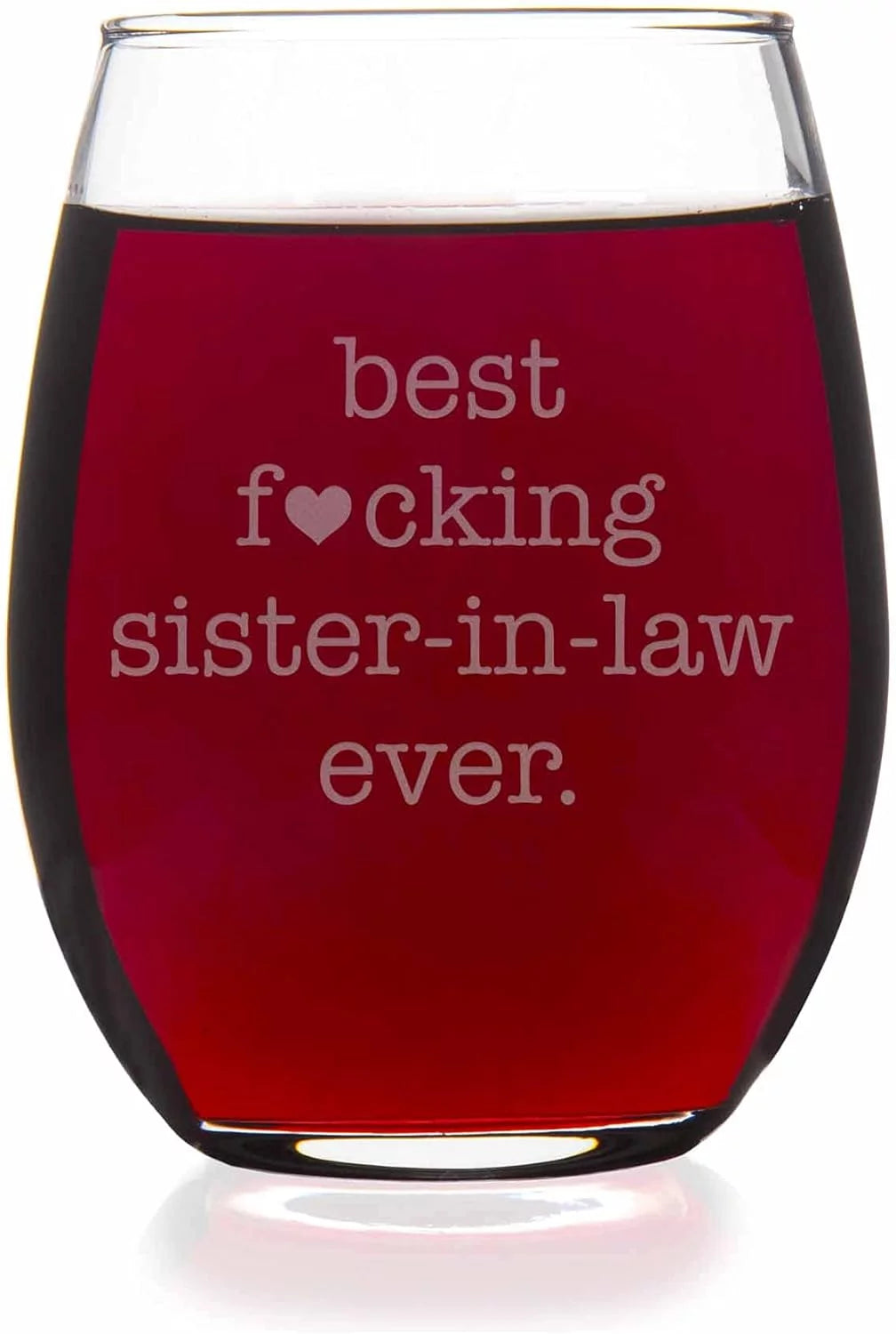 Sister In Law Stemless Wine Glass K7278