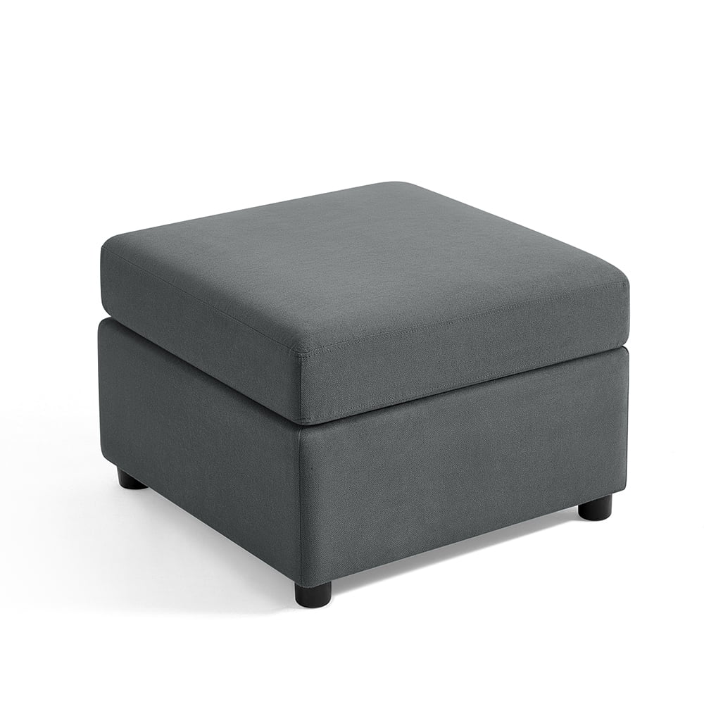 Dark Gray Storage Ottoman Q53047