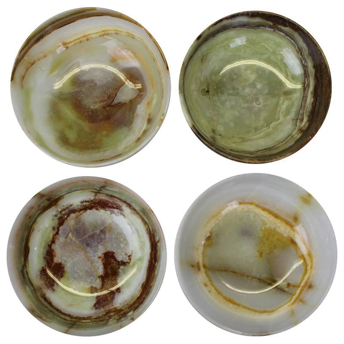 Handcrafted Onyx Bowl Set of 4 K703