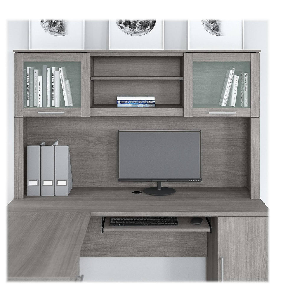 Platinum Gray Desk Hutch Z1283