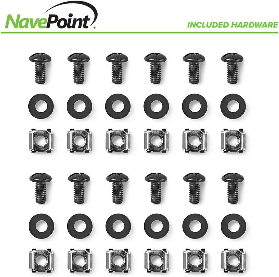 12U Portable Rolling Network Rack T8901