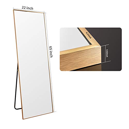 LED Full Length Mirror 71x32 inch Oversized White V13019
