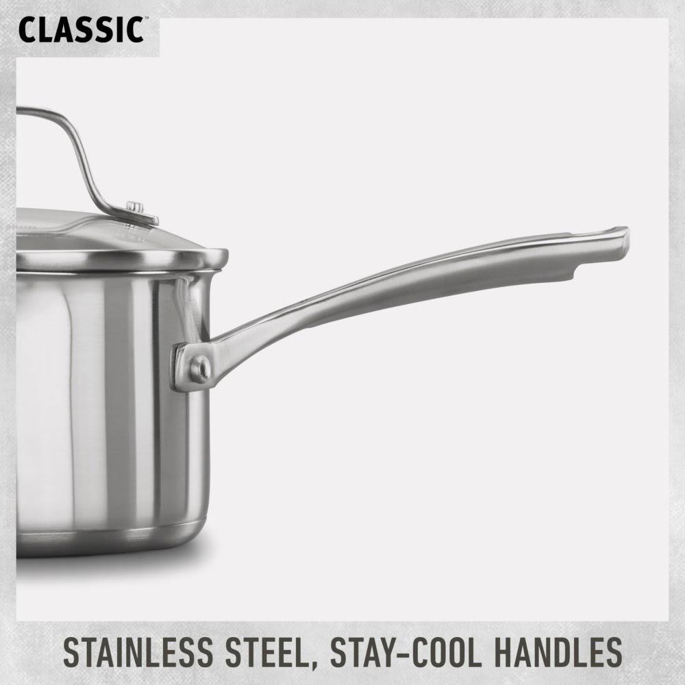 Stainless Steel 1.5 Qt Covered Saucepan L2520