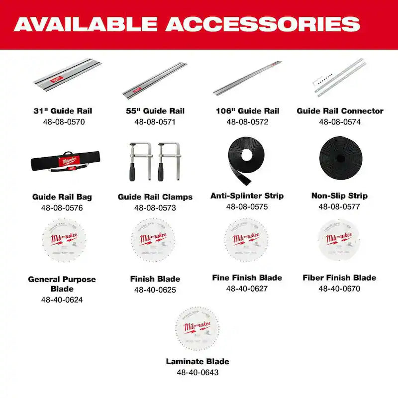 18V Brushless Cordless 6-1/2 in. Plunge Track Saw Kit with 55 in. Guide Rail R14645