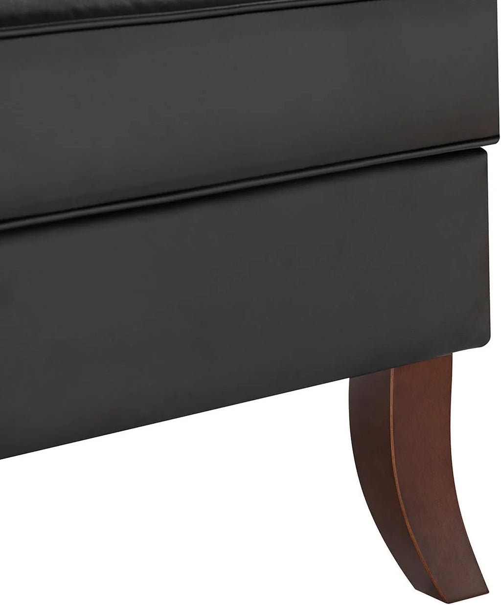 Black Faux Leather Wingback Accent Chair M737