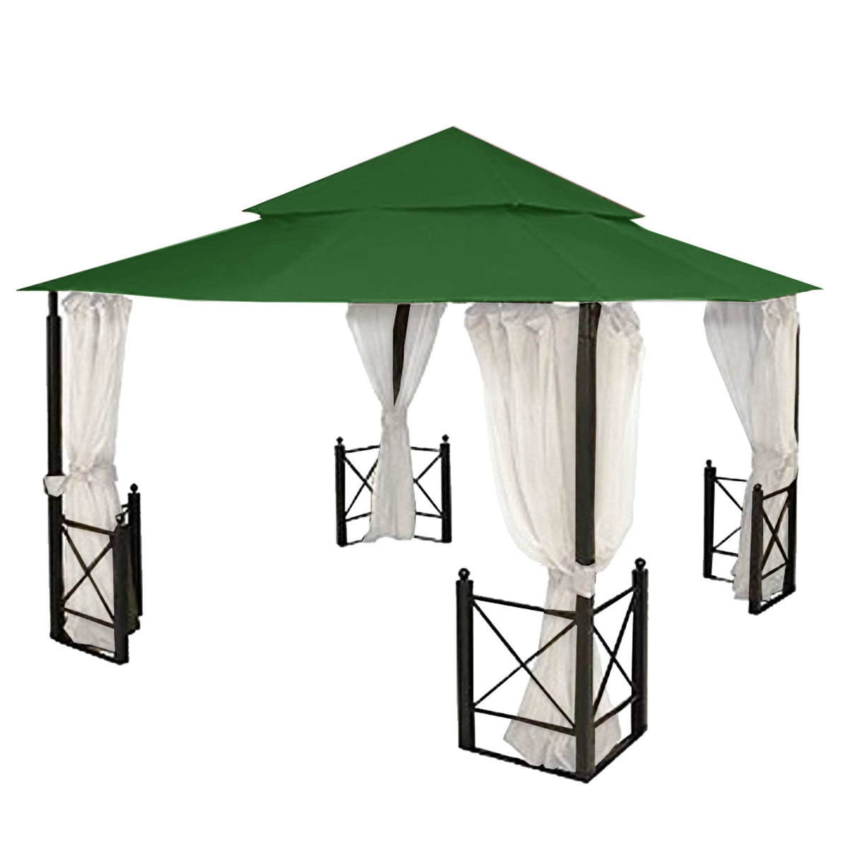 Green Replacement Canopy Top Cover for 12 ft. x 12 ft. Gazebo L164558