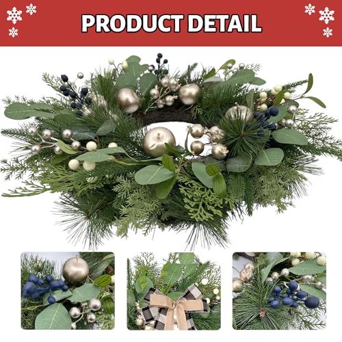 24 Inch Christmas Wreath with Storage Bag T1863