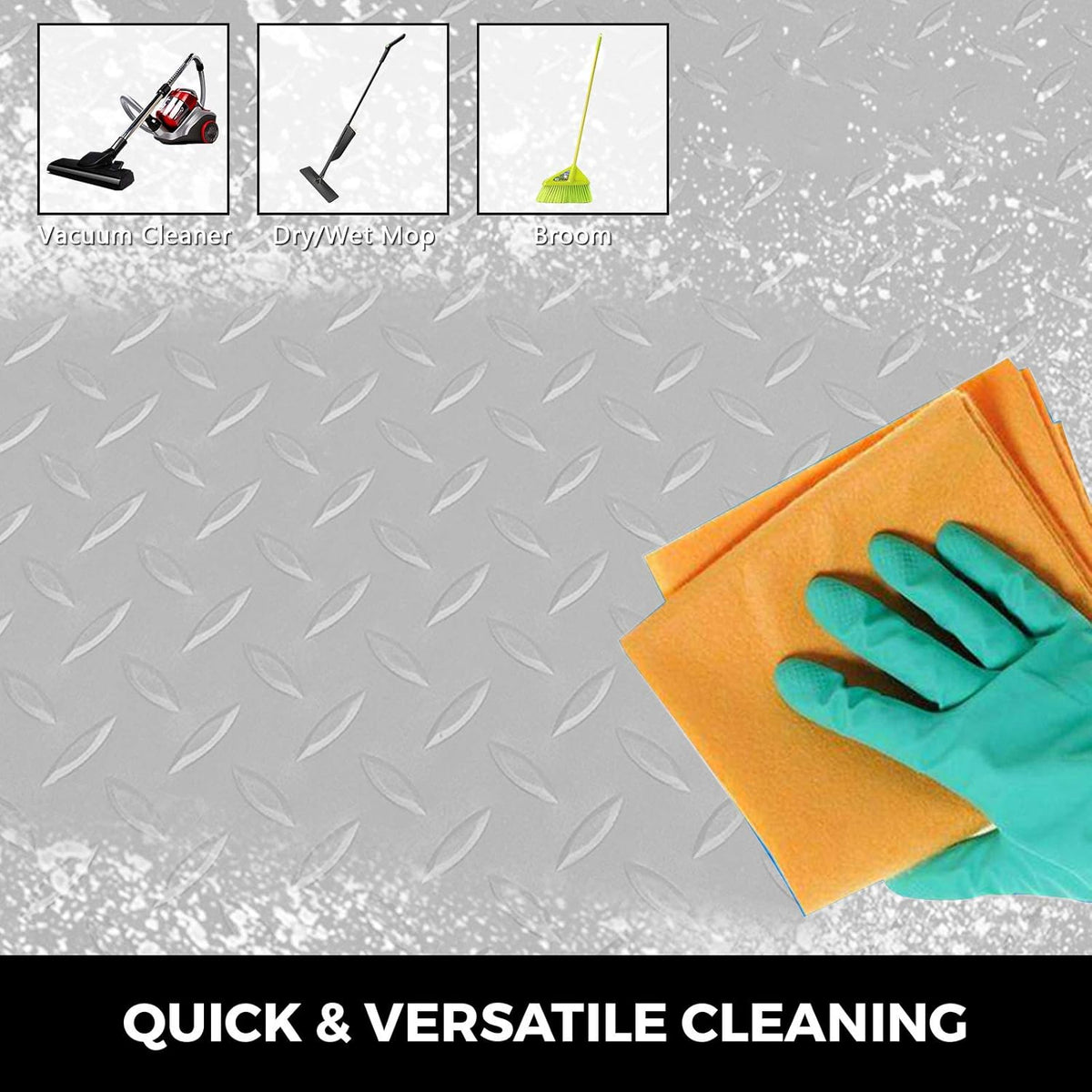 25.5 x 3.6 Ft 2.5mm PVC Garage Floor Mat E334