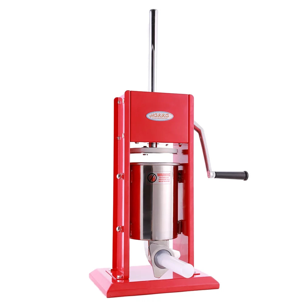 7 Lb/3 L 2 Speed Stainless Steel Vertical Sausage Stuffer T3624