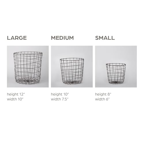 8" x 6" x 8" Metal Wire Basket S429019