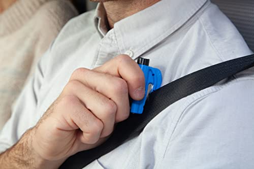 Emergency Keychain Car Escape Tool, 2-in-1 Seatbelt Cutter and Window Breaker S16086