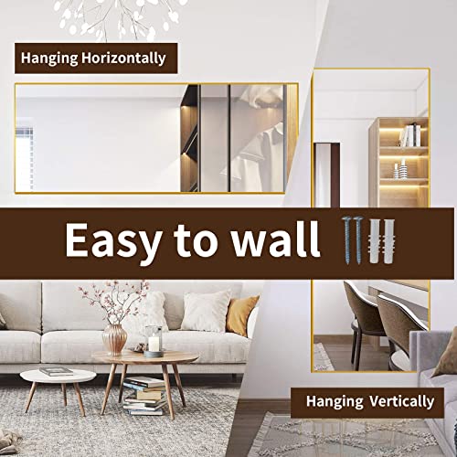 LED Full Length Mirror 71x32 inch Oversized White V13019