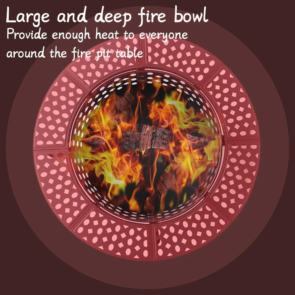 36 Inch Wood Burning Fire Pit with 2 Grills F90316