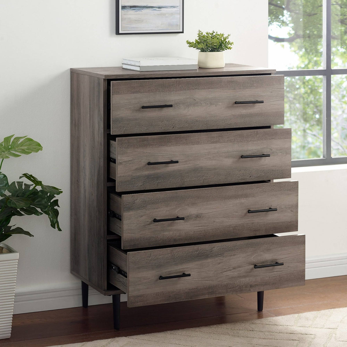 4 Drawer Chest Dark Walnut F225020