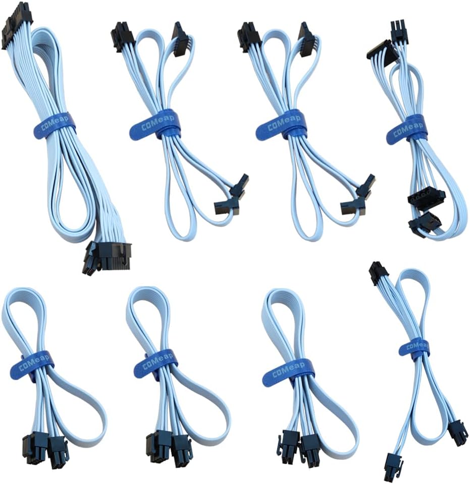 White Modular PSU Cable Kit for Corsair RMX RMI SF Series J31797