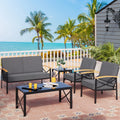 5 Piece Patio Conversation Sectional Set A3670