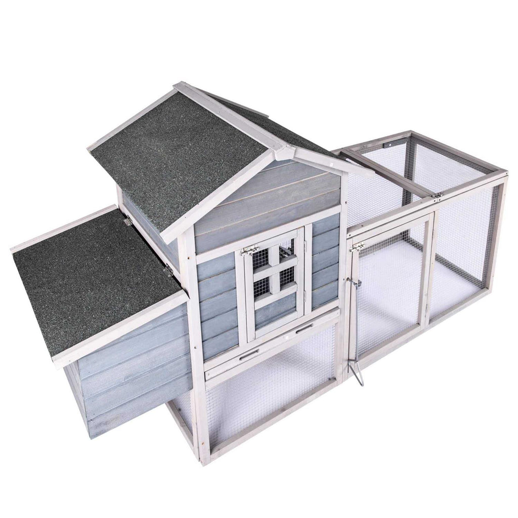 Wooden Chicken Coop with Ramps A1708