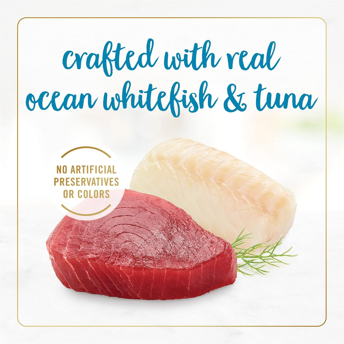 Grilled Wet Cat Food Ocean Whitefish and Tuna Feast in Gravy, Pack of 24, 3 oz. Cans G459823