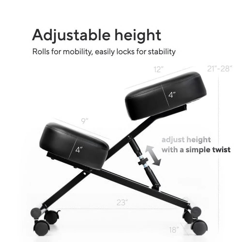 Ergonomic Kneeling Chair with Memory Foam O77992