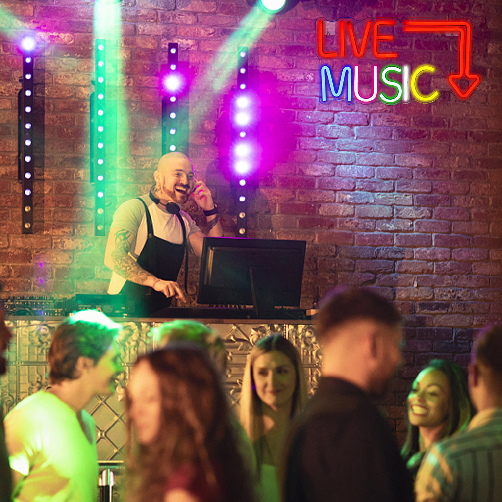 LED Neon Light Signs for Bedroom Music Studio P1853