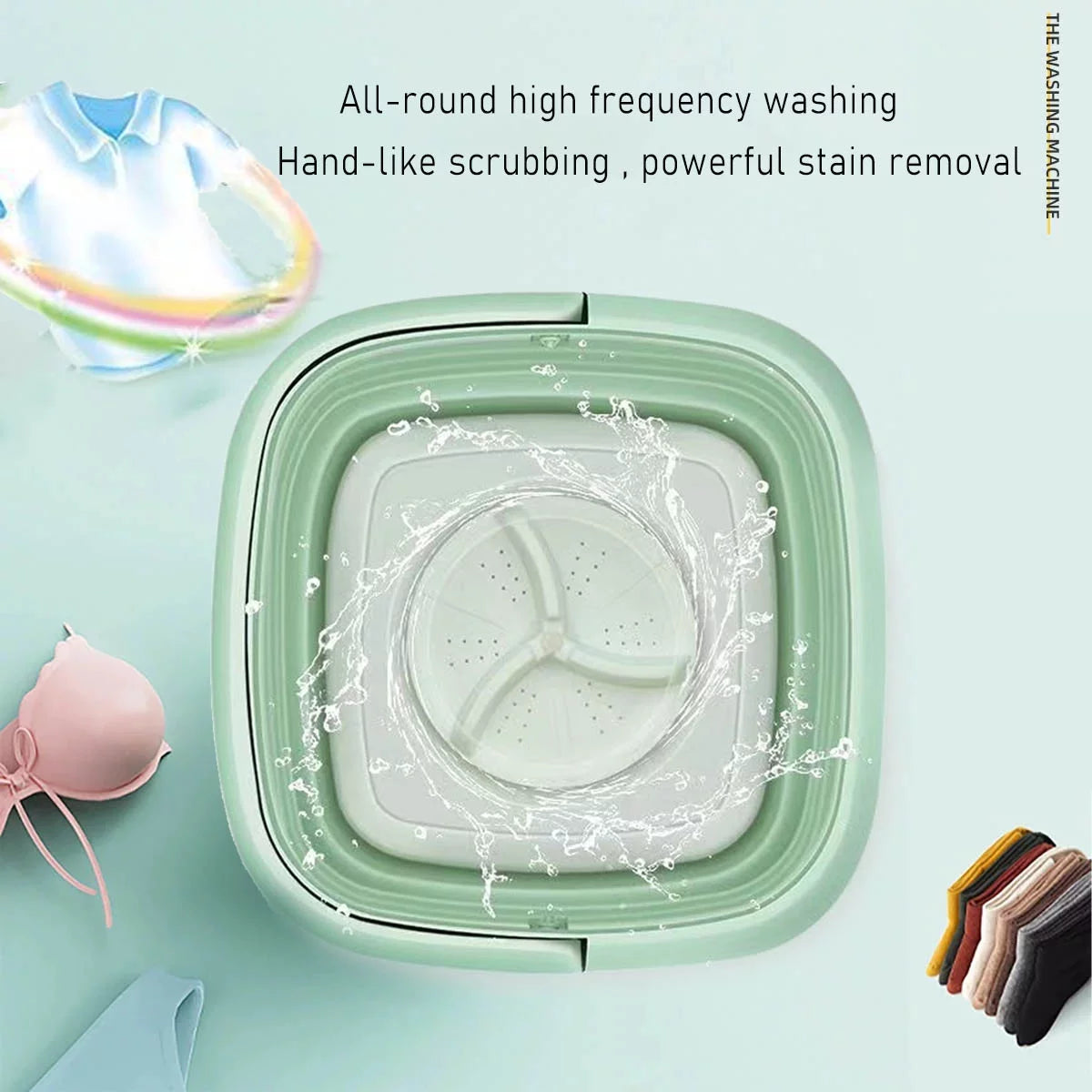 Foldable Mini Washing Machine 3 Speeds Timed N65000
