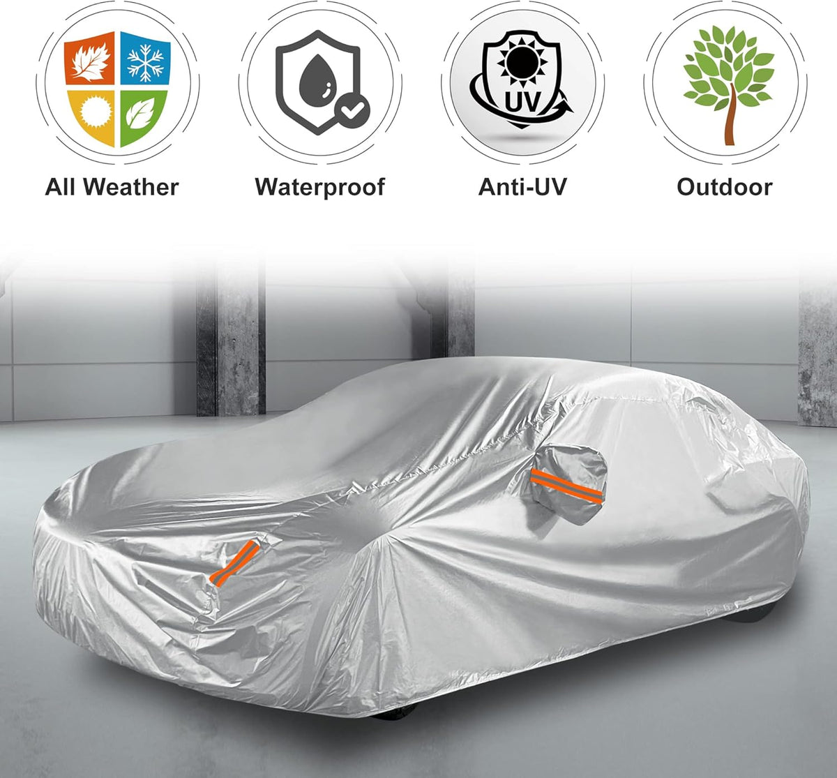 Car Cover for Tesla Model 3 2017-2022 Waterproof Outdoor Accessories K3937