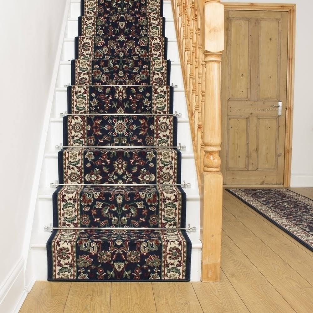 Persian Blue Stair Carpet Runner 4 foot N18996