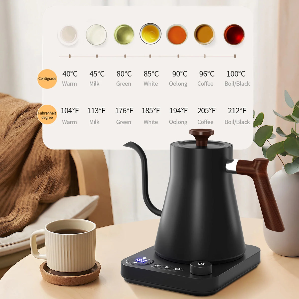 Electric Kettle 1200W Stainless Water Boiler W22332