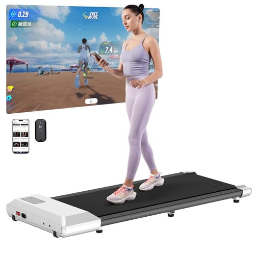 Walking Pad Treadmill with Remote Control and LED Display Q5343