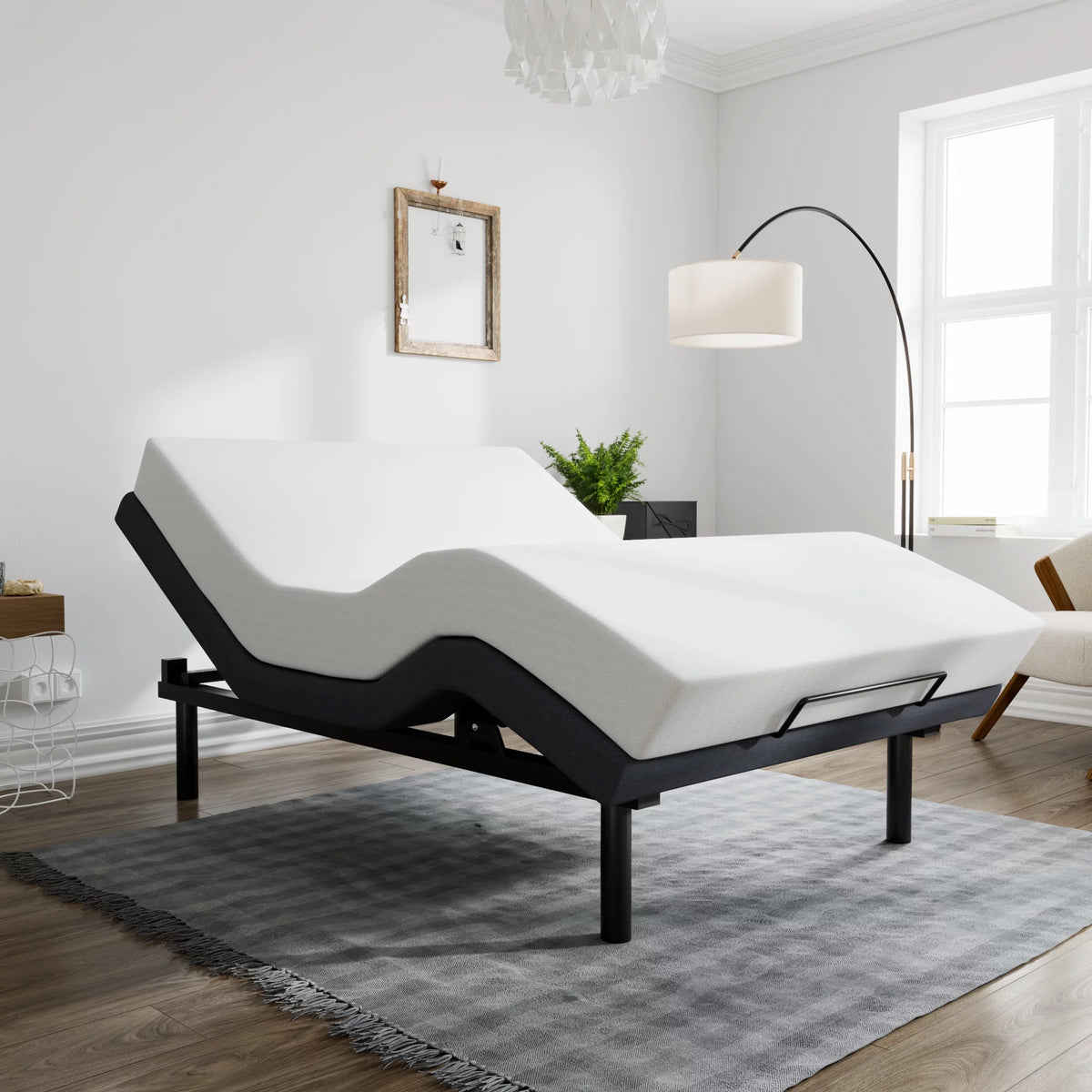 Queen Size Adjustable Bed with Wireless Remote S403791