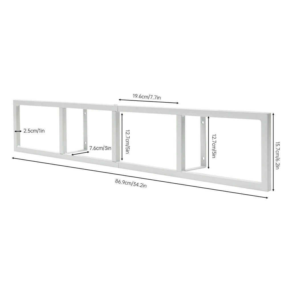 Metal Storage Media Shelf CD DVD Rack Wall Mount K98903