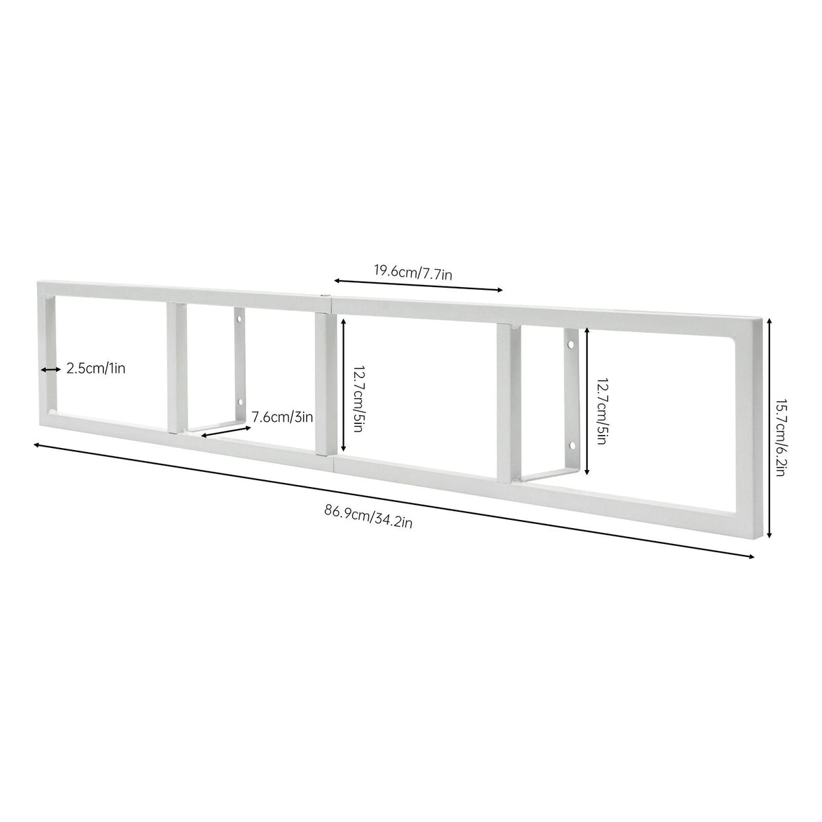 Metal Storage Media Shelf CD DVD Rack Wall Mount K98903