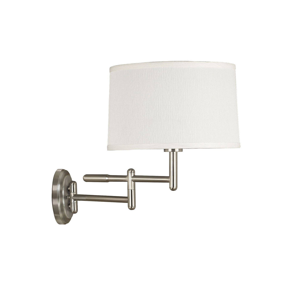 Brushed Steel Wall Swing Arm Lamp T26469