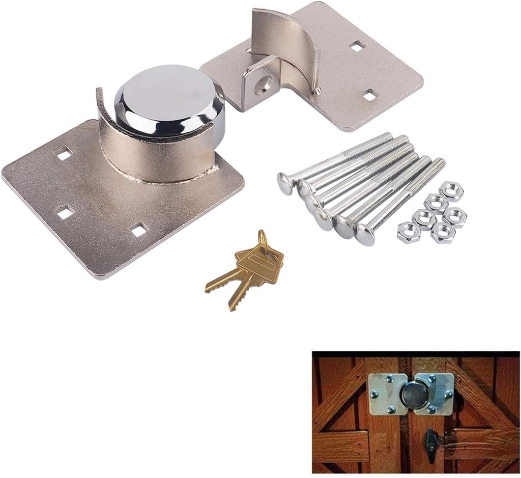Heavy Duty Steel Padlock and Hasp Set with Bolt G9234