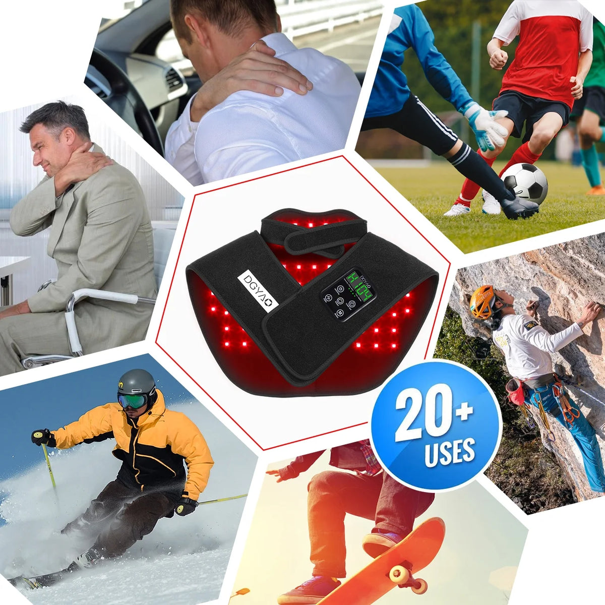 Infrared Red Light Therapy Device with Power Bank N3749