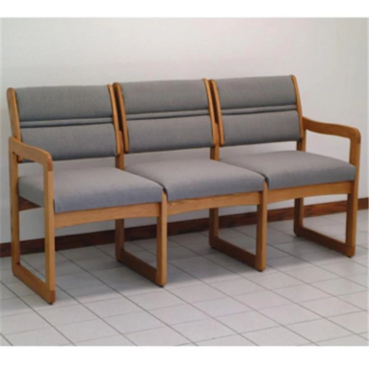 Charcoal Grey Three Seat Sofa B1768