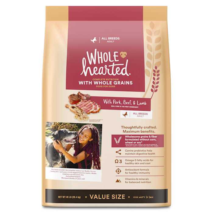 Whole Grains with Pork Beef & Lamb Dry Dog Food V5622