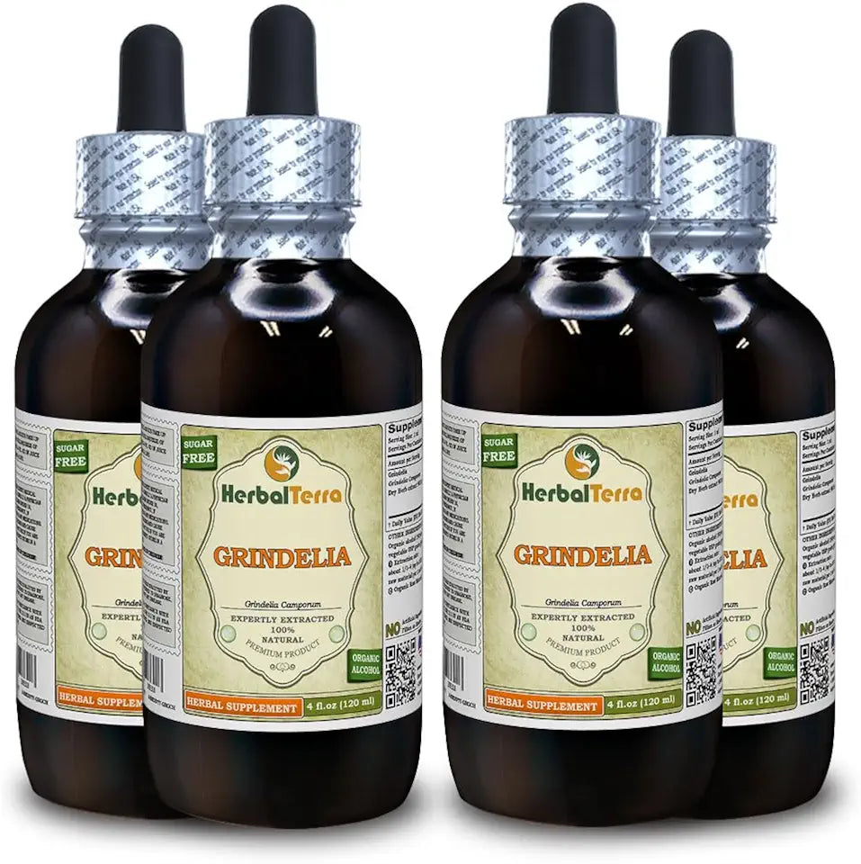 Grindelia Tincture Dried Herb Liquid Extract 4x120 ml N55034