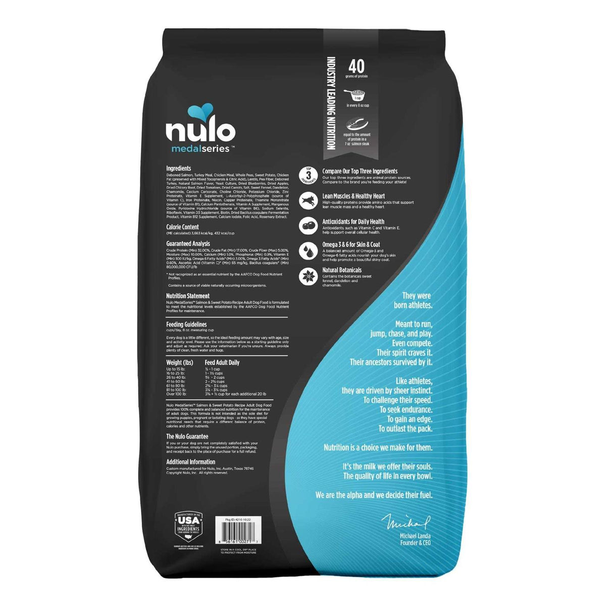 Grain Free Salmon & Sweet Potato Dry Dog Food A61601