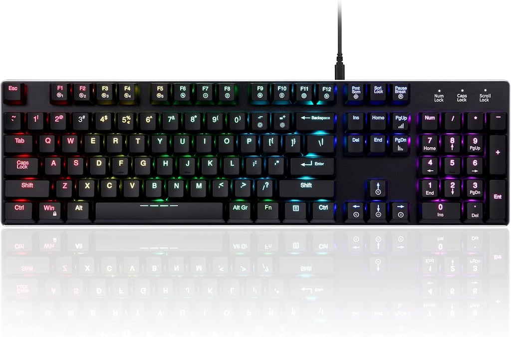 Full-Size Mechanical Keyboard with Brown Switch Z607