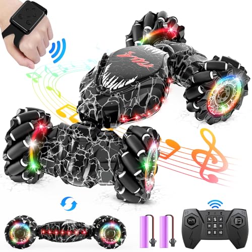 2.4GHz LED Gesture Sensing 4WD Double Sided Rotation Stunt Car R850